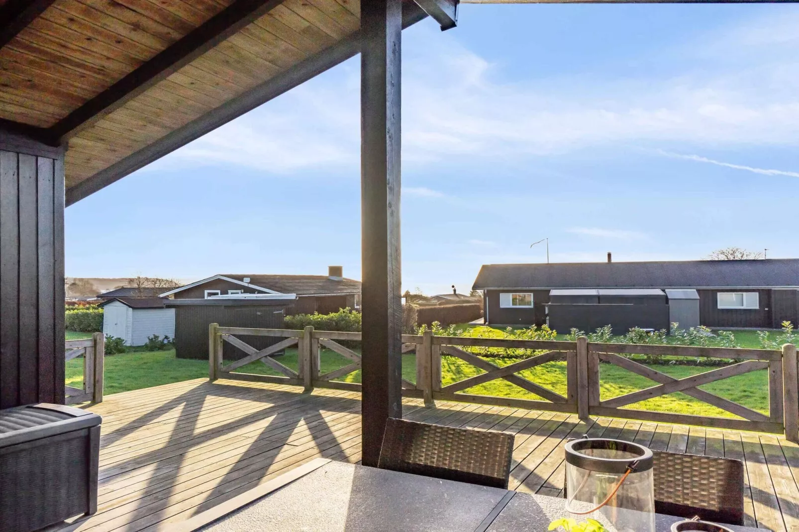 5 Sterne Ferienhaus in Rønde-Im Freien