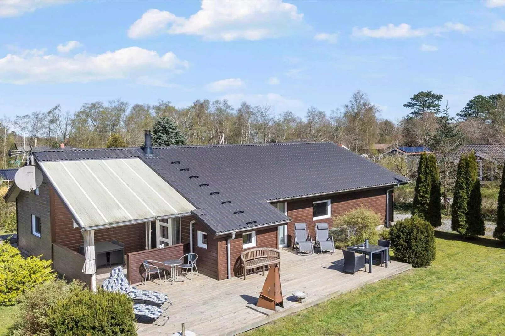 5 Sterne Ferienhaus in Hadsund-Im Freien