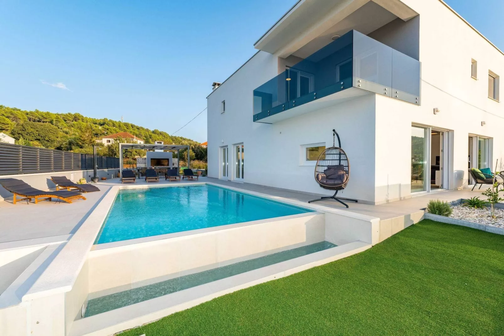 Sea view Villa Tala-Exterior in summer