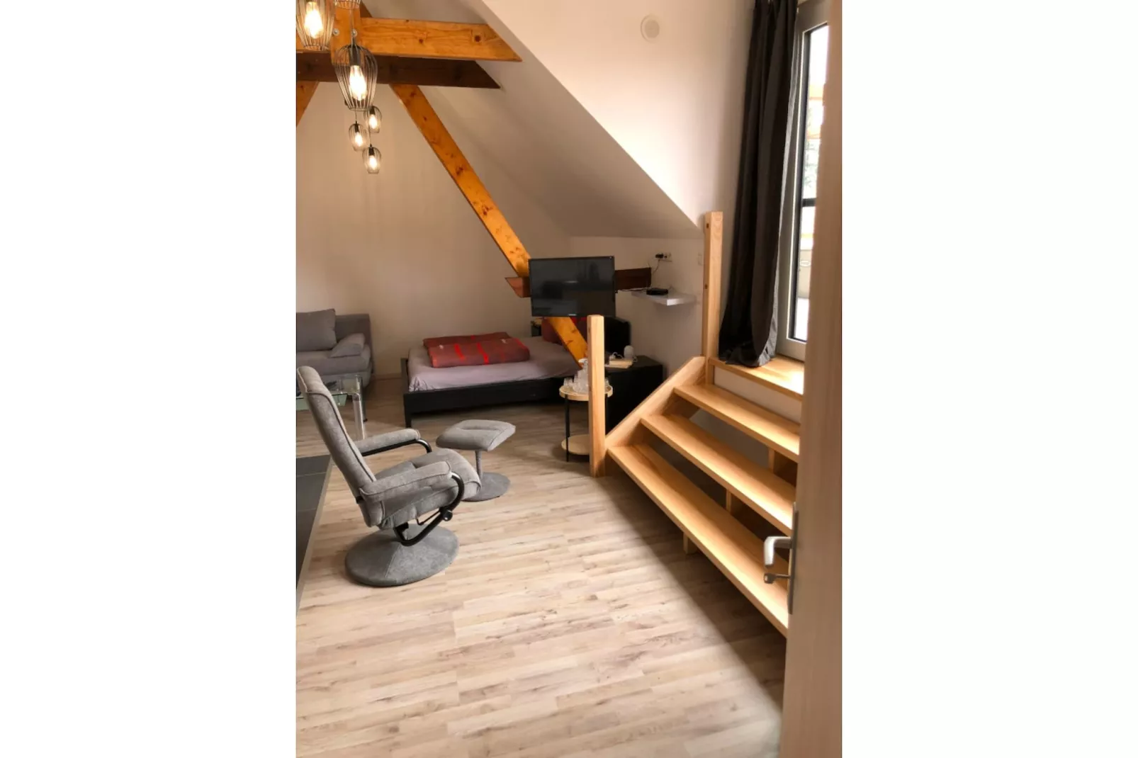 Apartment am Stettiner Haff-Wohnzimmer