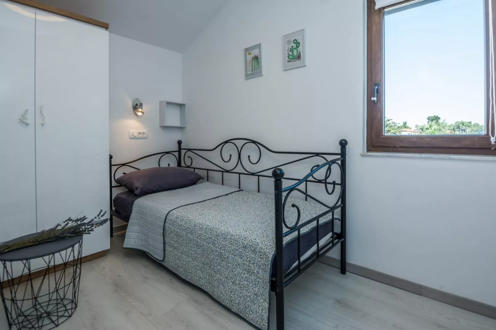 Apartments Sea Eyes - Two Bedroom Apartment with Balcony and Sea View (Kat)-Bedroom