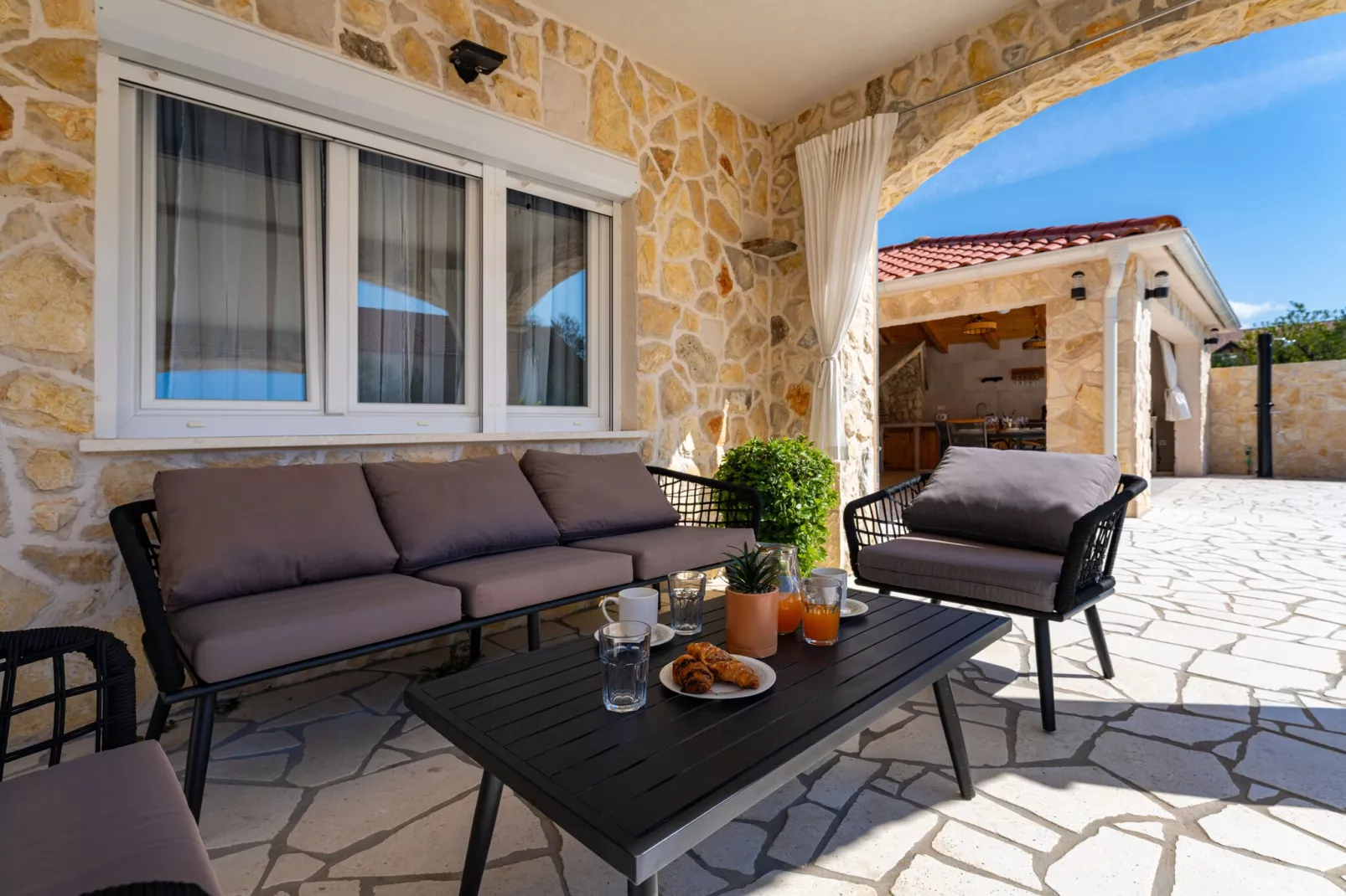 Holiday home Briscola-Terrasse / balcon