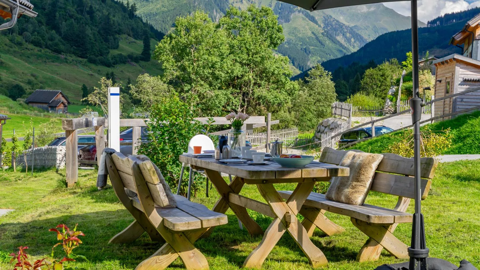 Chalet Norah-Jardins en été