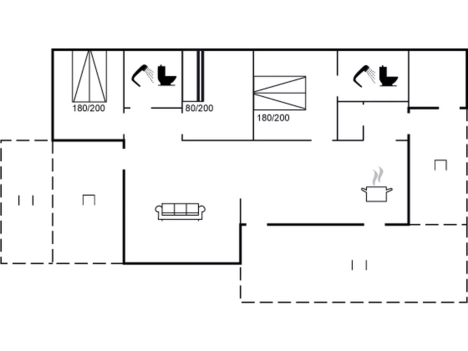 "Yukon" - 150m from the sea-Inside