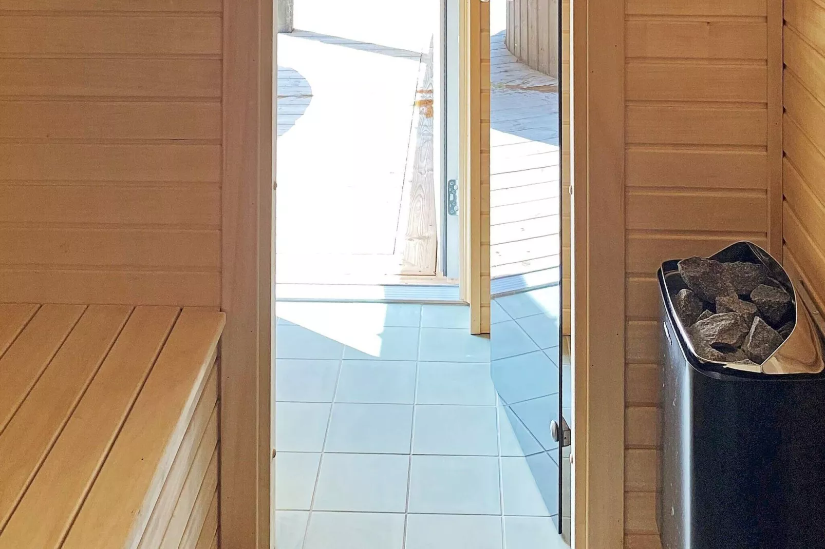 7 person holiday home in Grenaa-Sauna