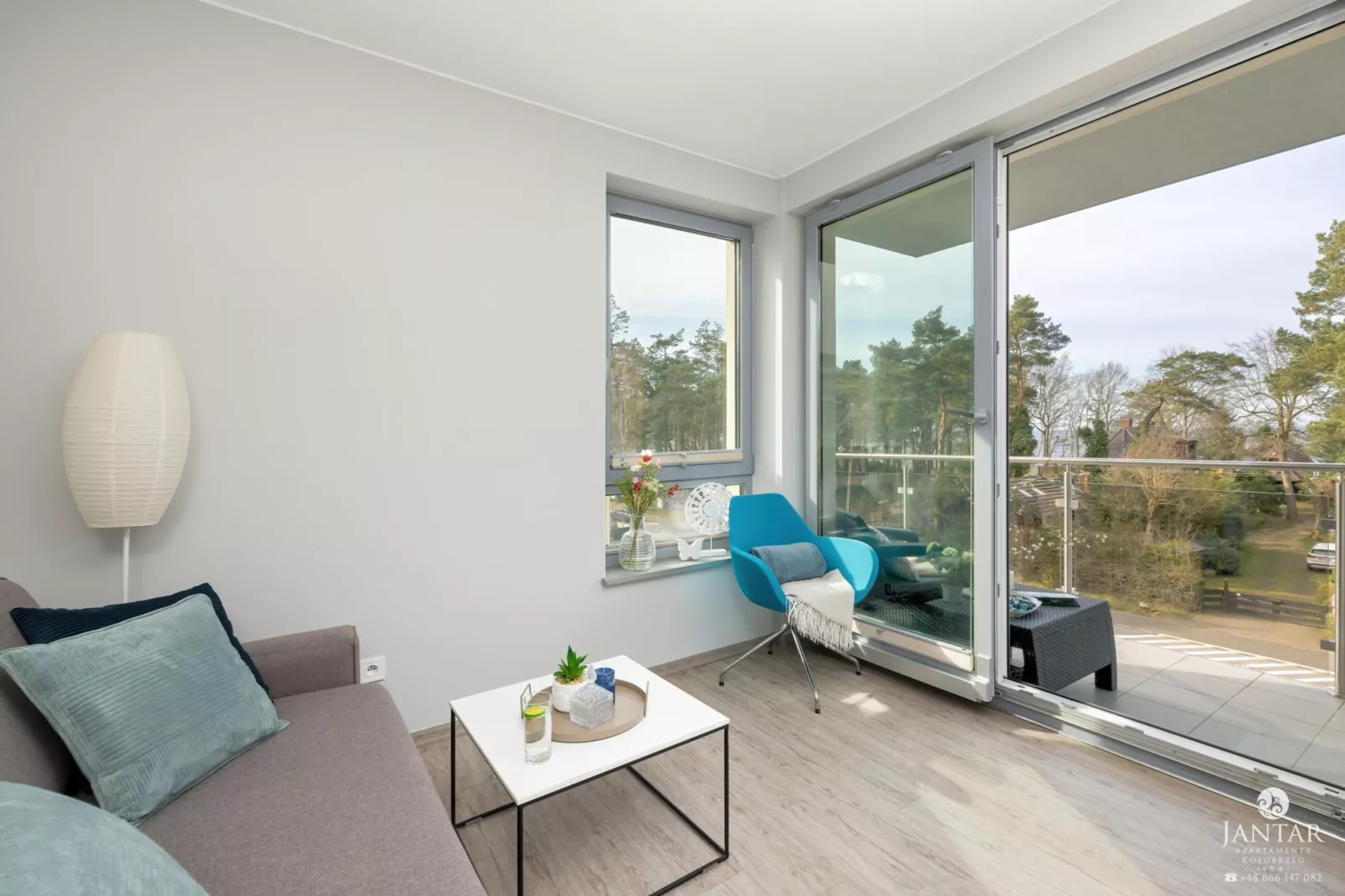 Apartament Grunwaldzka 12c-22 Pobierowo-Salon