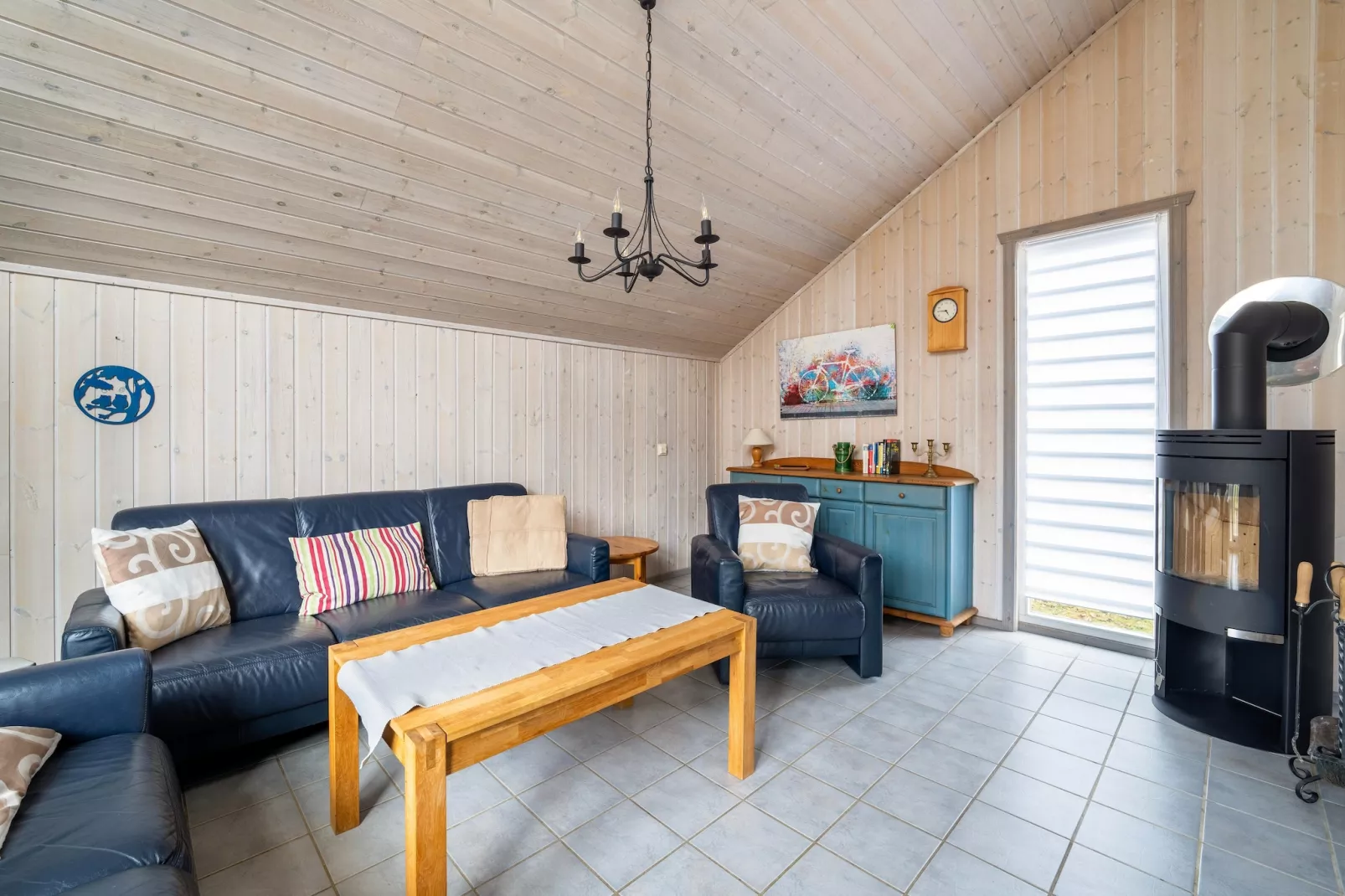 FH Wildgans Comfort mit Sauna & Kaminofen 81 qm 81-Wohnzimmer