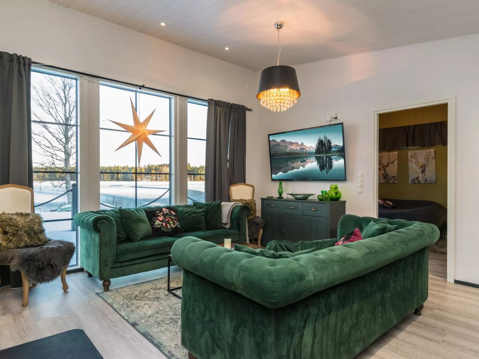 Villa karhentimantti-Dedans