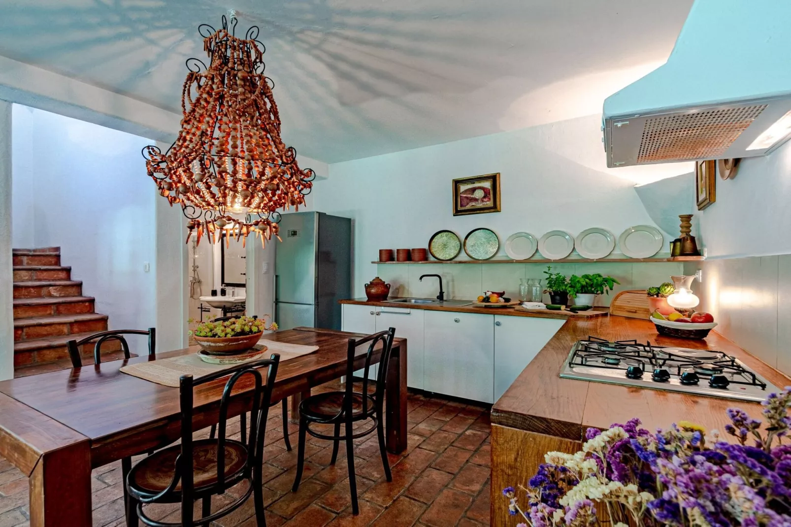 Stone House Anfitrite - Two Bedroom Villa with Private Pool and Terrace-Küche