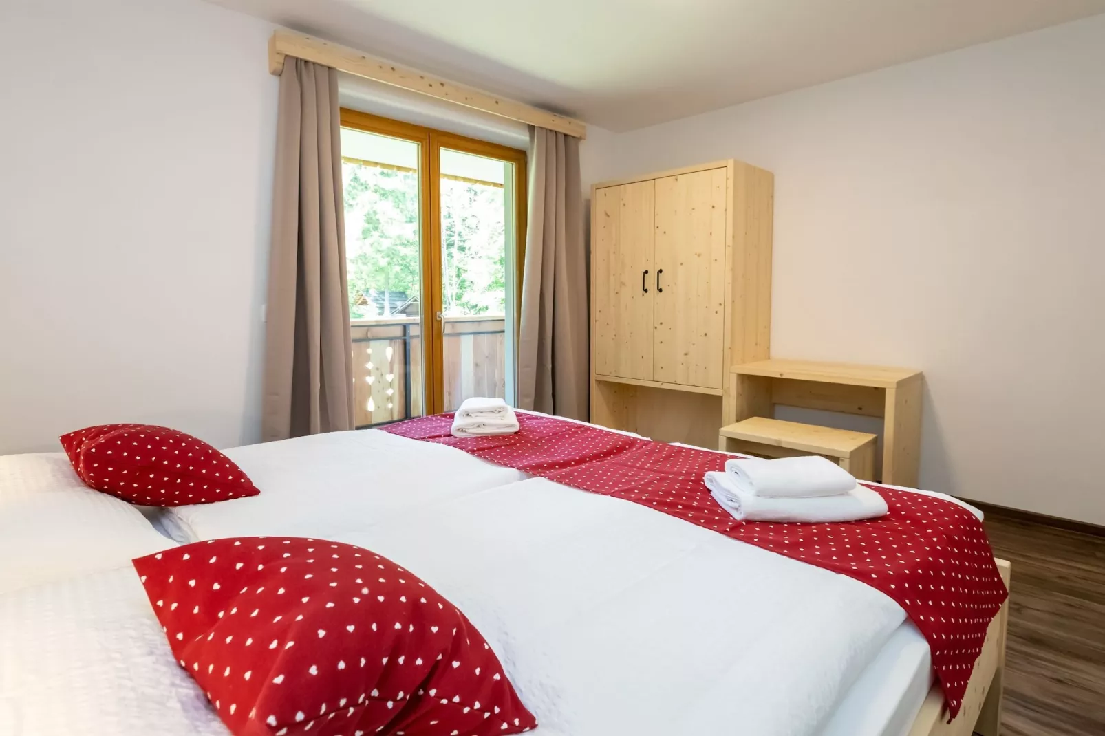 The Woodland Nook Apartments Bohinj - Classic Two Bedroom Apartment with Balcony (owner C)-Bedroom