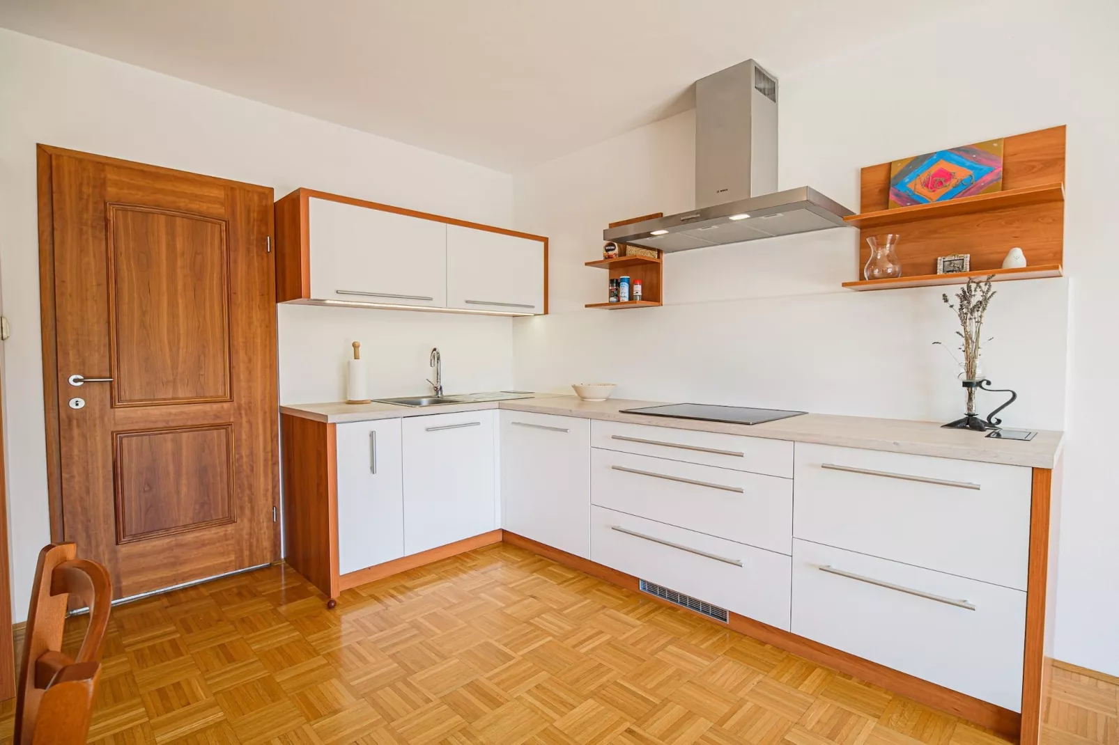 Sunny and Spacious Apartments with Terrace near Water Park - One Bedroom Apartment with Terrace-Kitchen