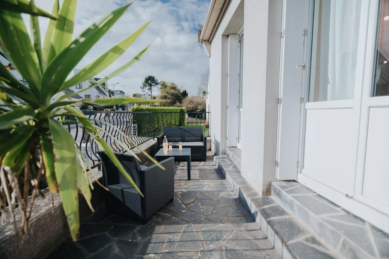 Maison de Vacances à Plougonvelin-Terrace balcony