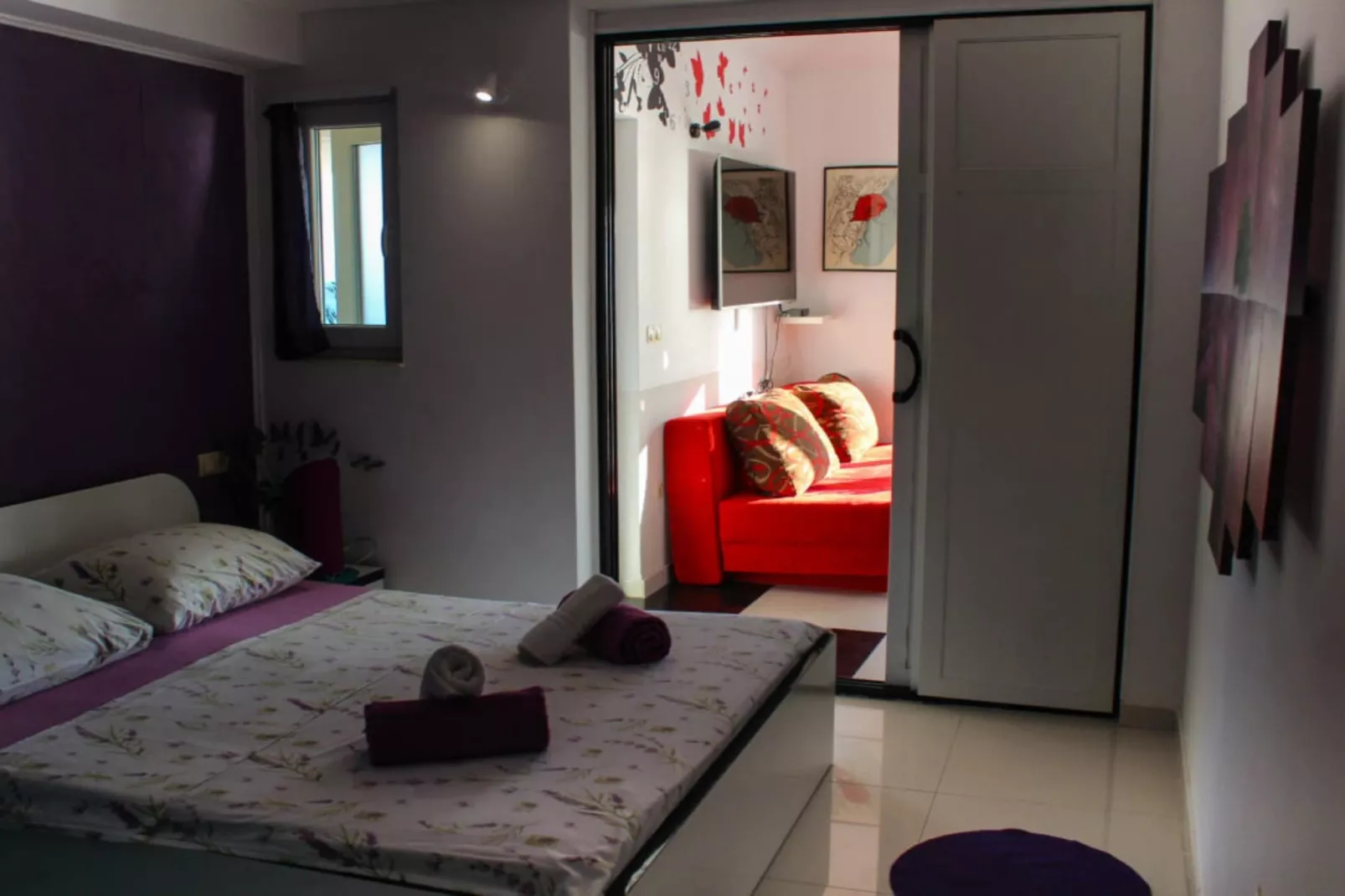 Seafront Apartment Sea Relax with Private Pool - Two Bedroom Apartment with Sea View  and Private Pool-Bedroom