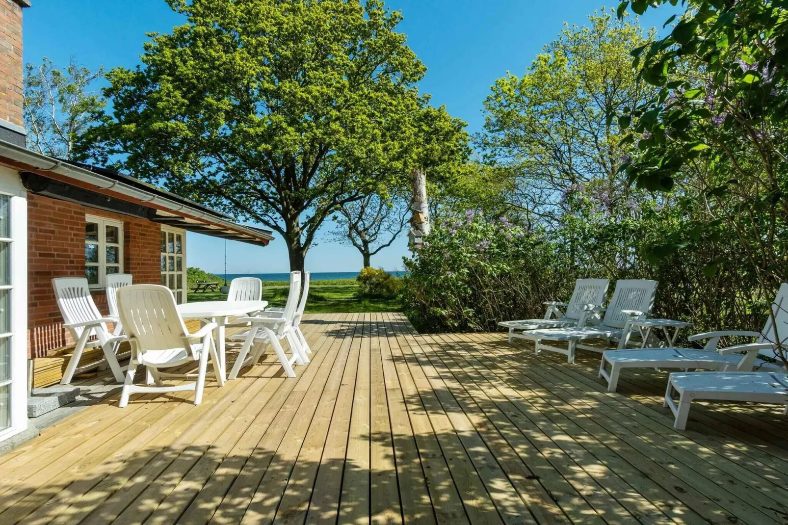 5 Sterne Ferienhaus in Tranekær-Im Freien