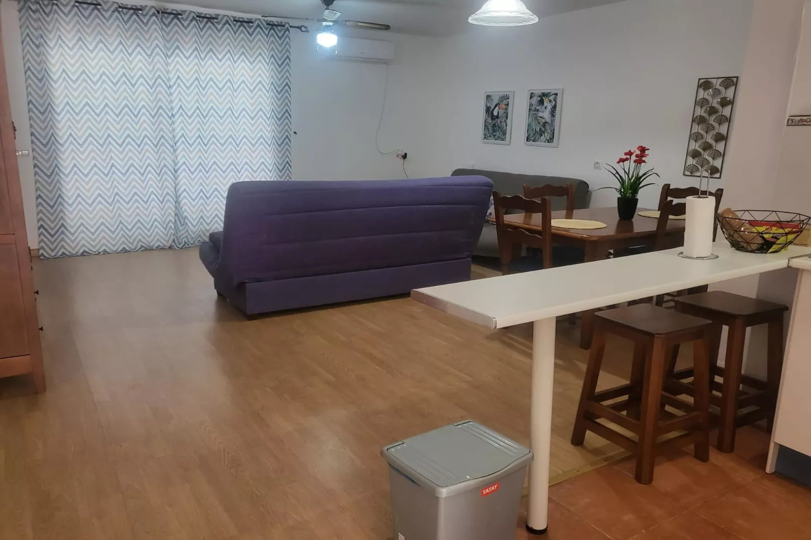 CT 369 AL - Faro's Apartmento Naturista - Primera Linea Vera Playa-Salon