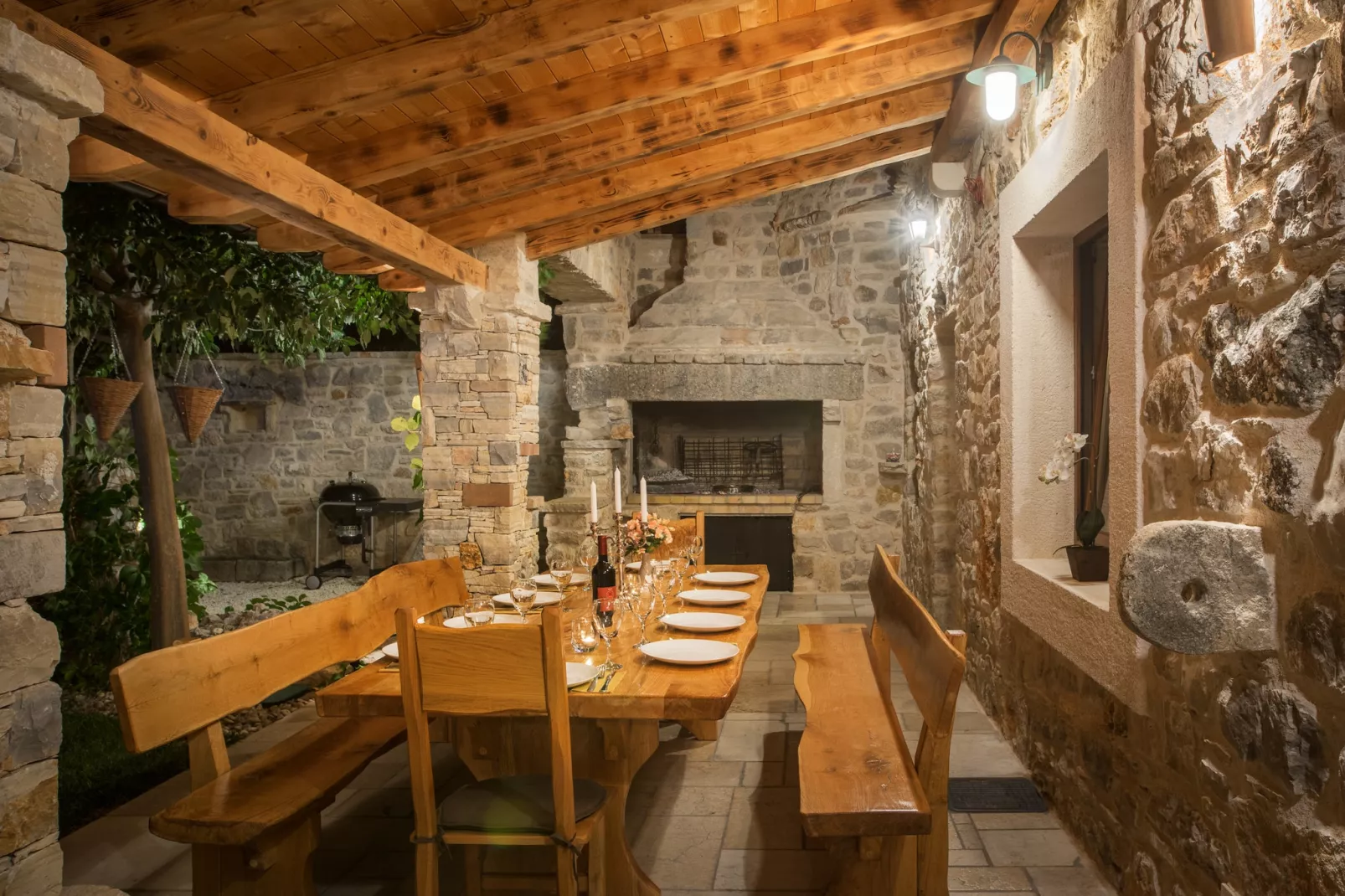 Villa Olea with private heated pool-Terrasse / balcon