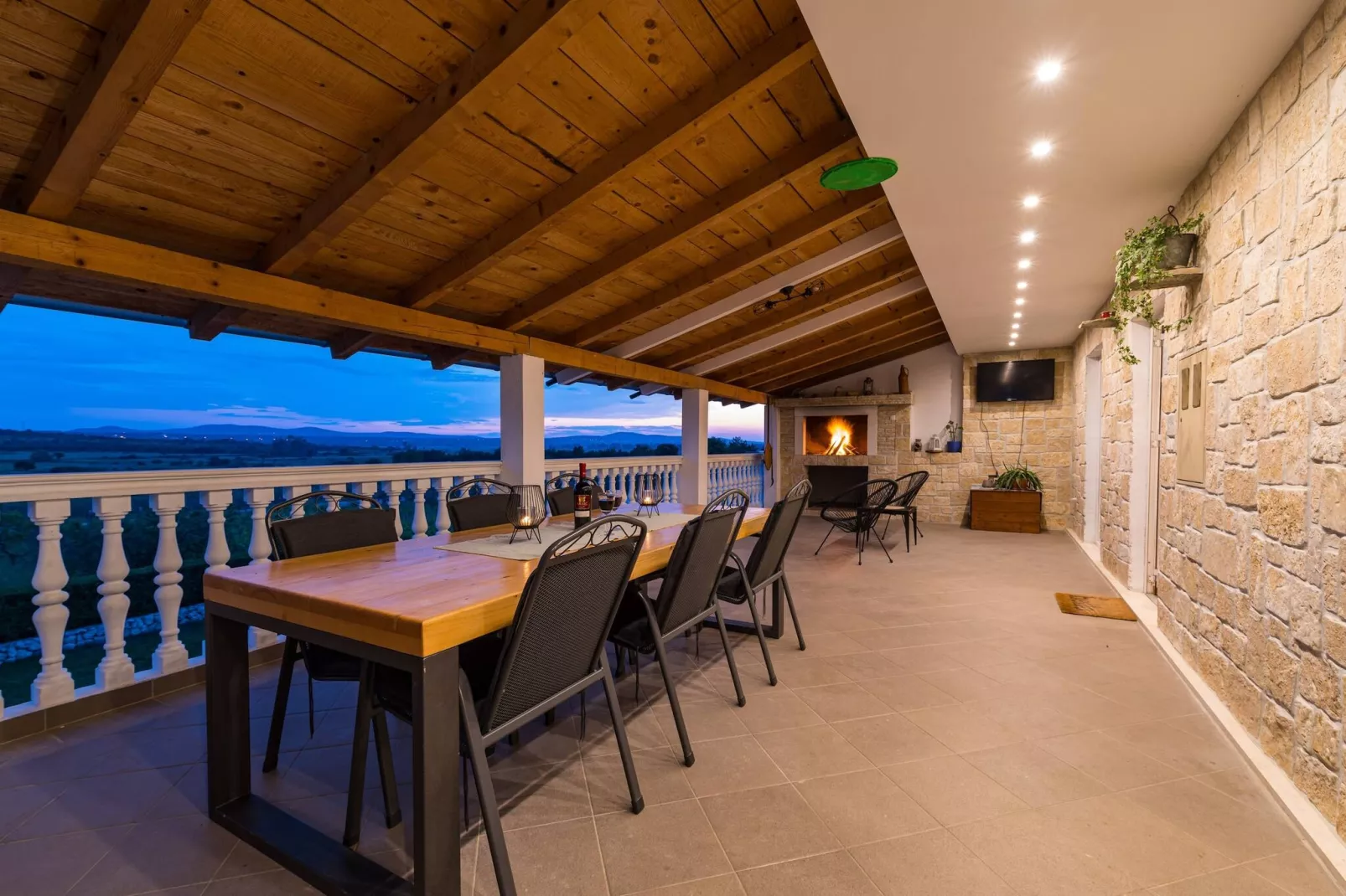 Holiday home Agro Casa-Terrasse / balcon