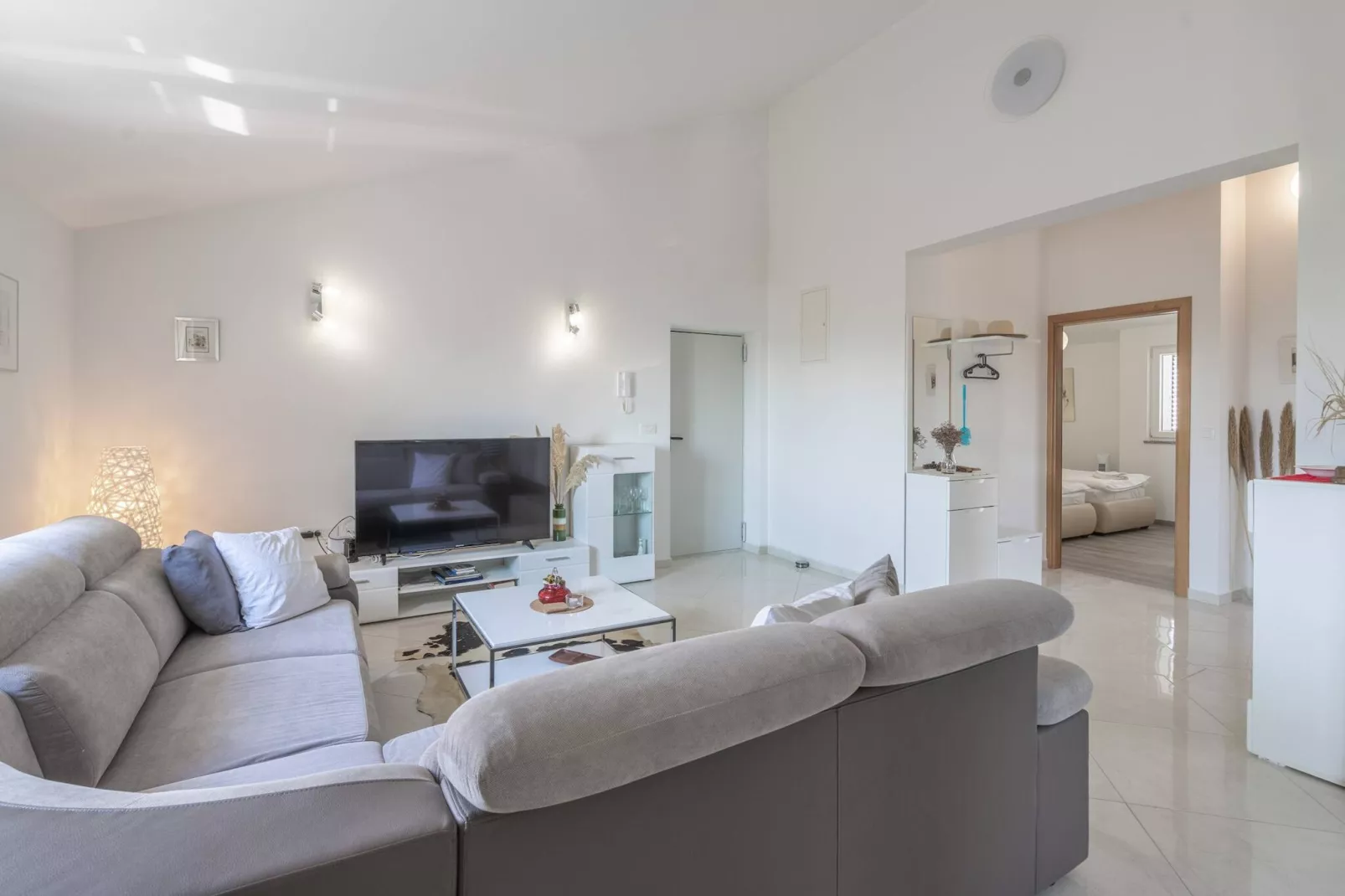 Sea view apartment Privlaka-Wohnzimmer