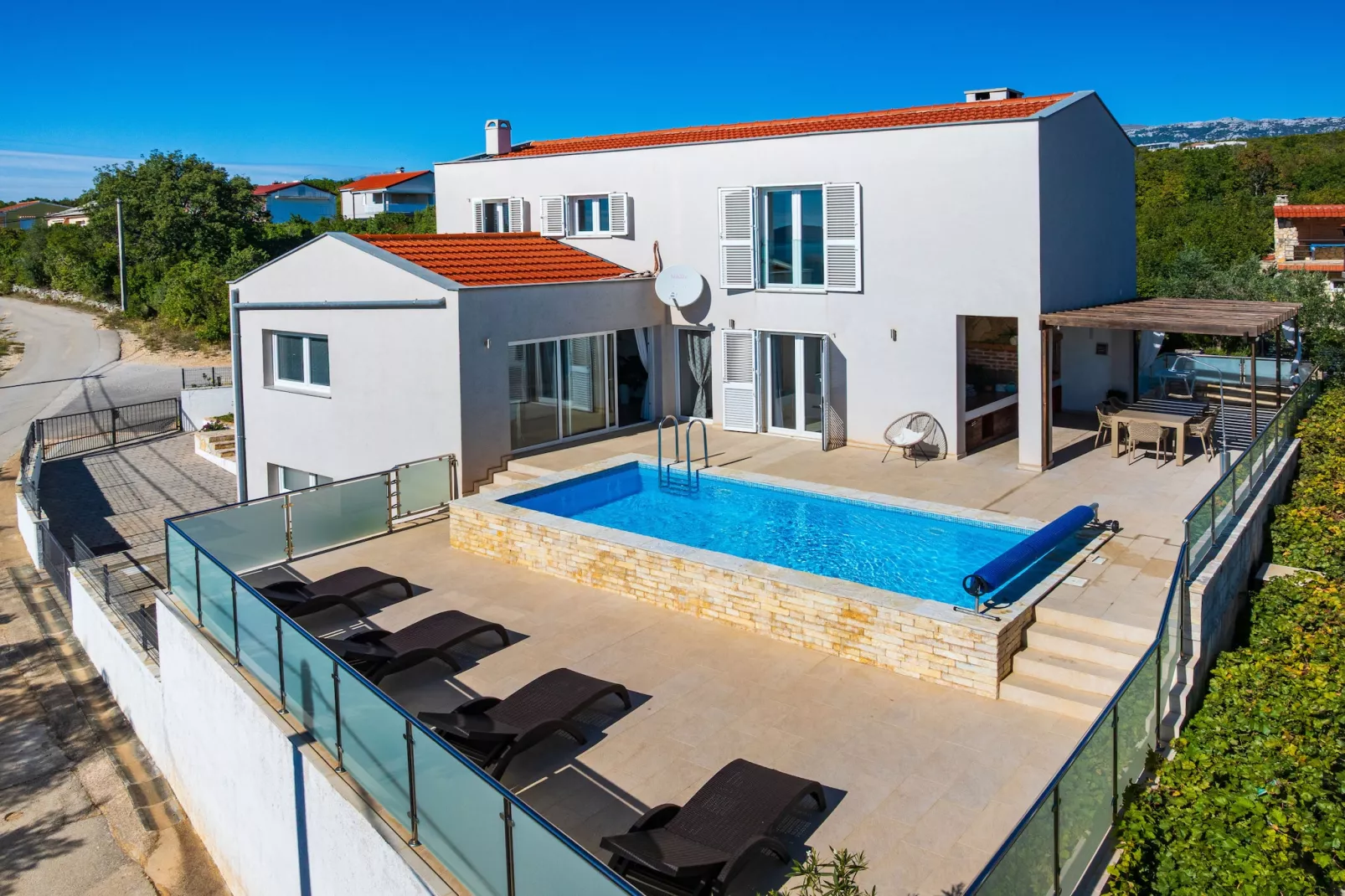 Sea view Villa Anpero-Extérieur été