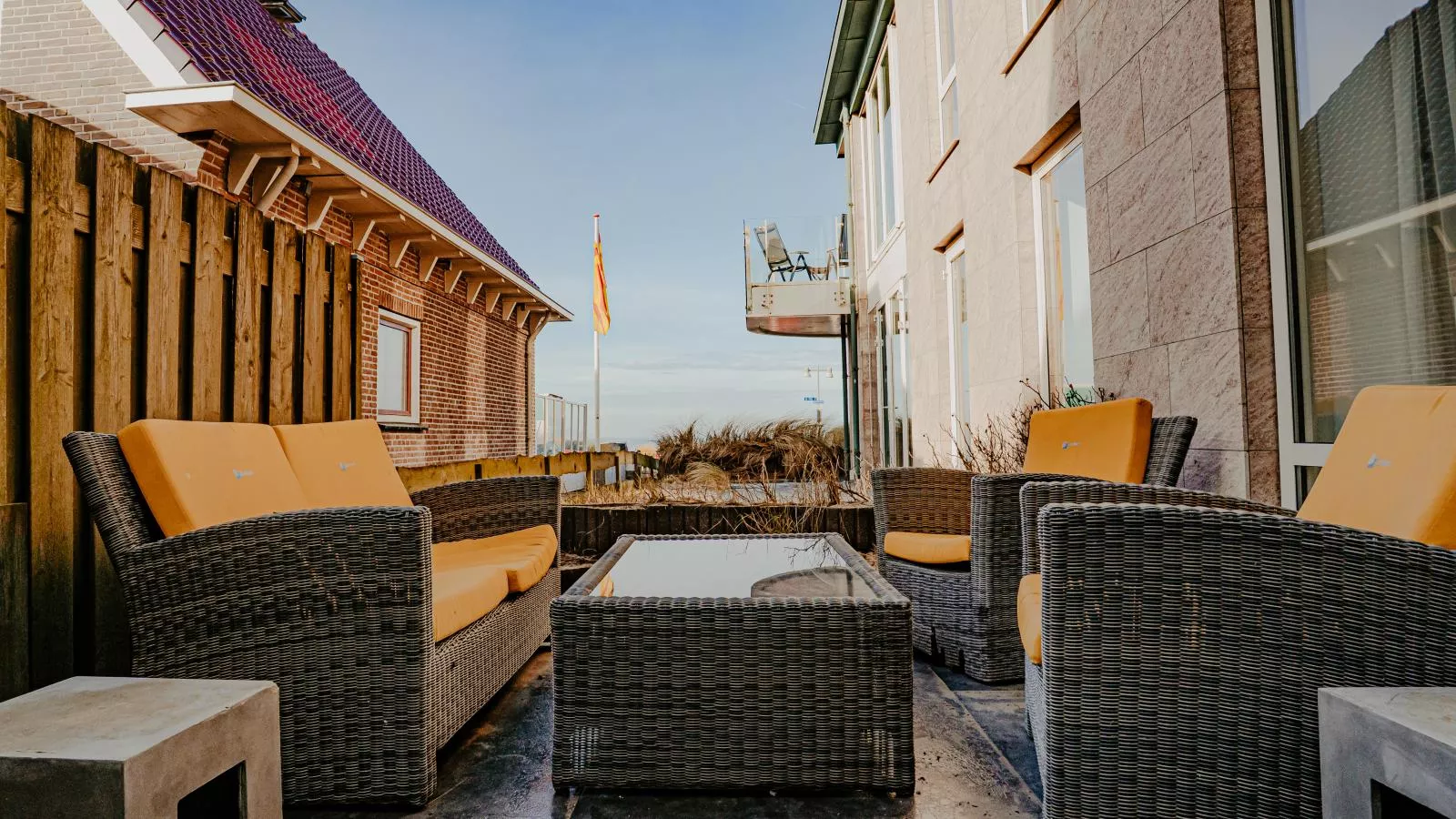 De Platvis-Terrasse / balcon