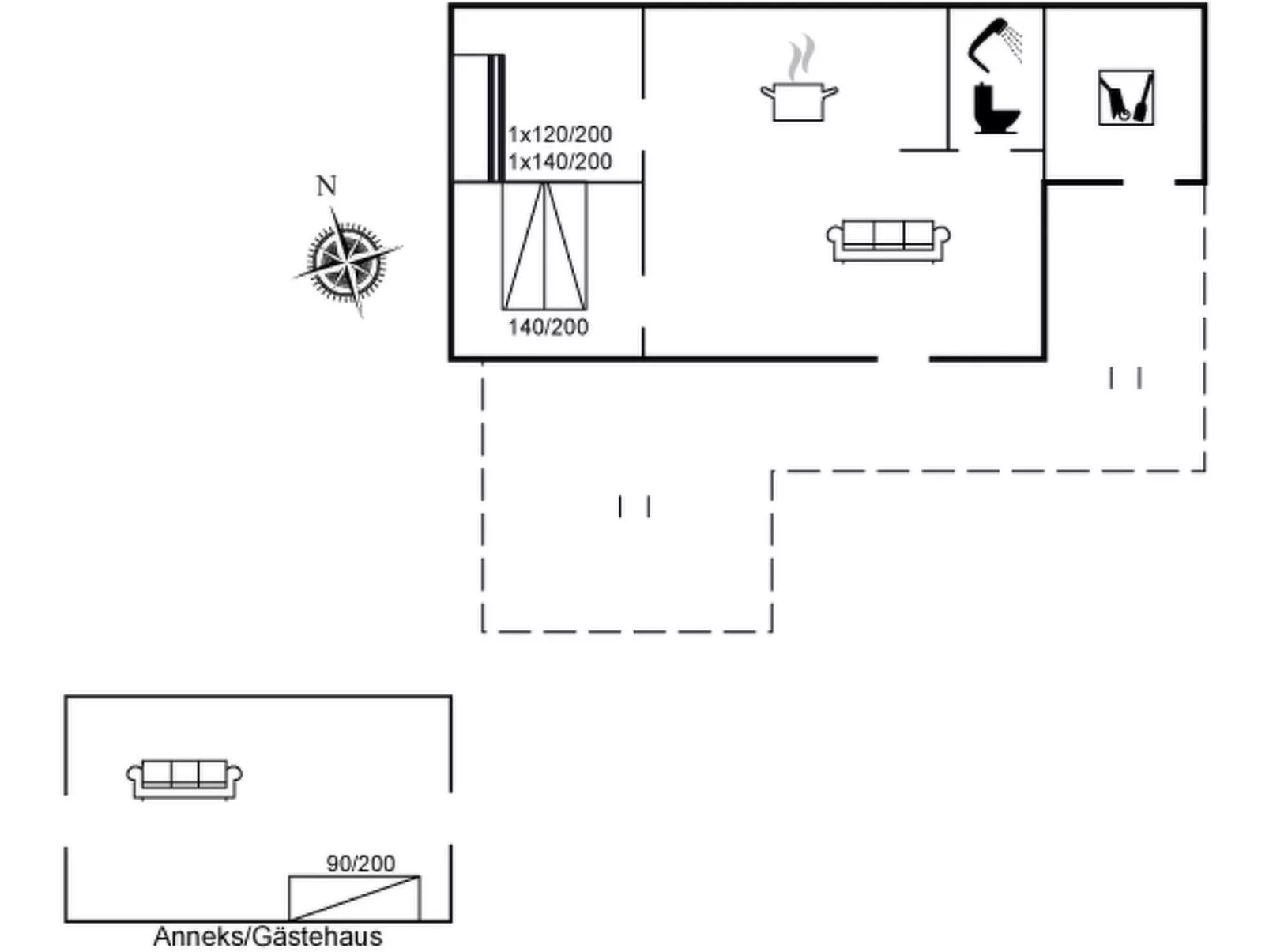 "Letta" - 800m from the sea-Dedans