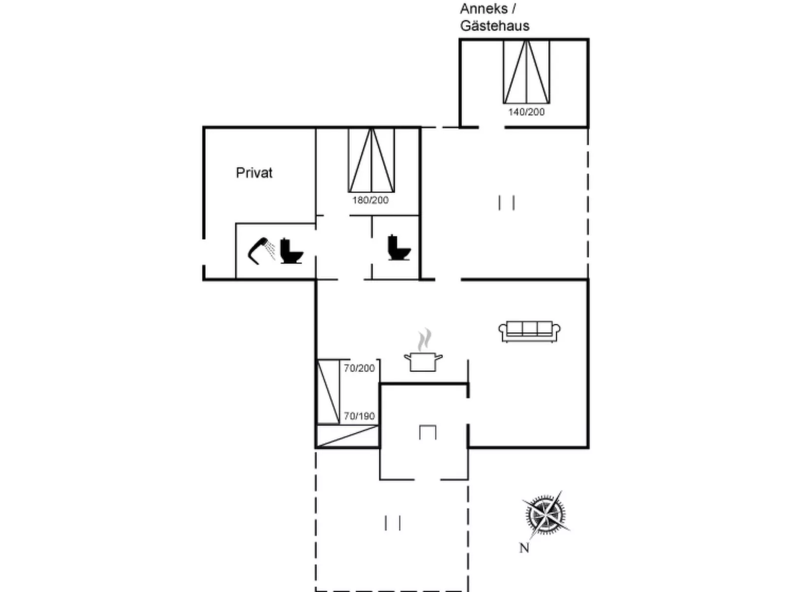 "Edele" - 800m from the sea-Dedans