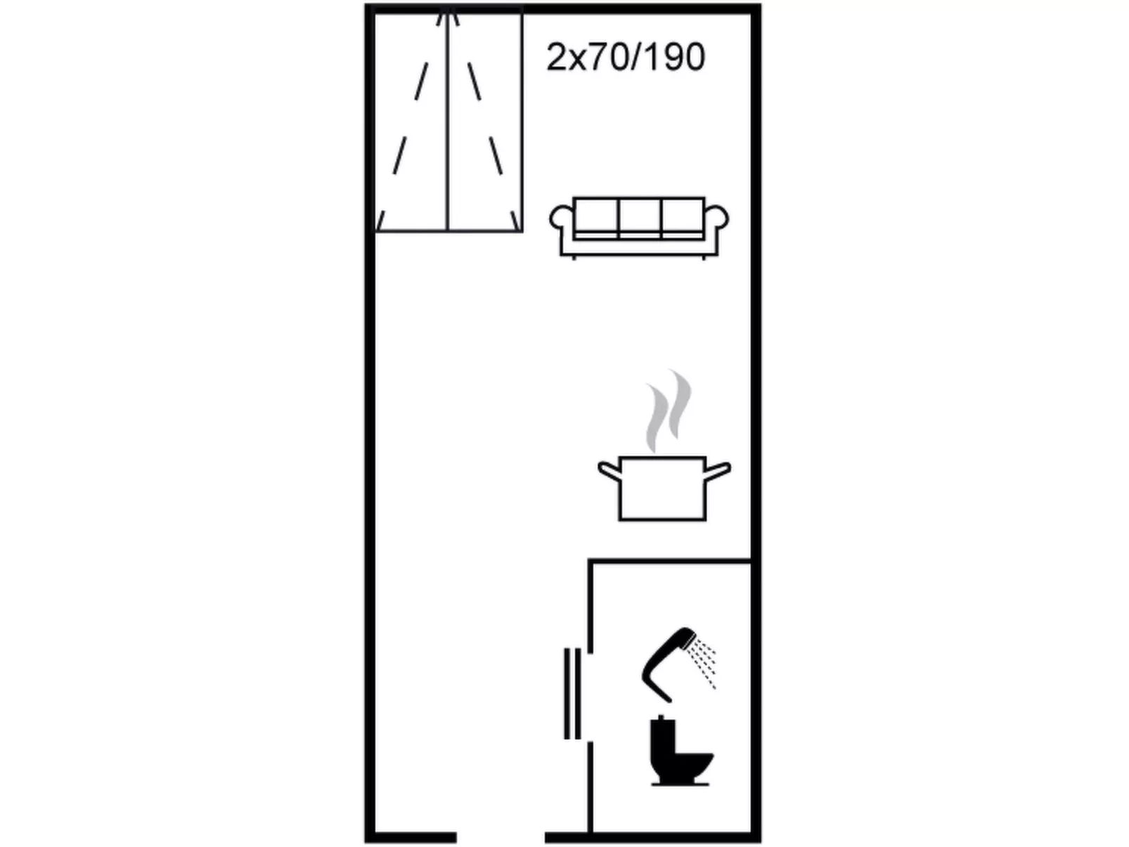 "Fenris" - 200m from the sea-Inside