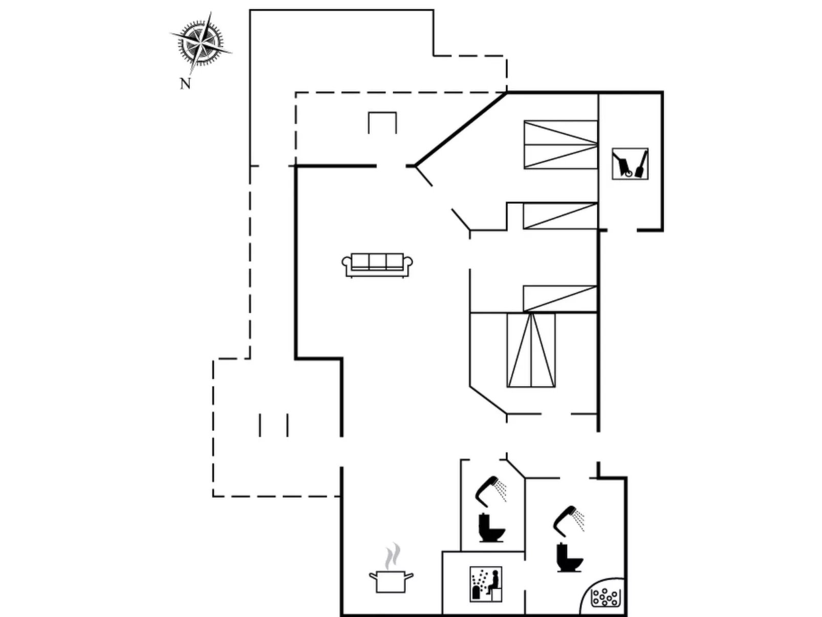 "Rekke" - 300m to the fjord-Dedans