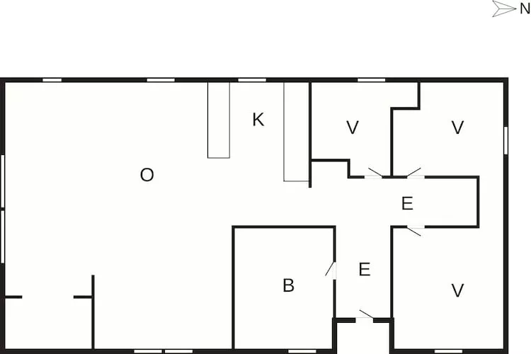 6 person holiday home in Ansager-Floor plan