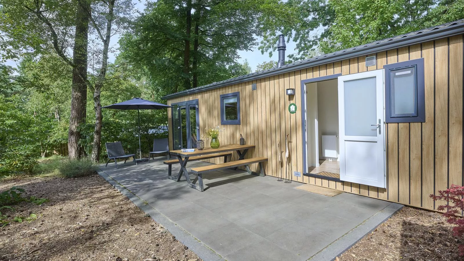 Steltloper-Exterior in summer