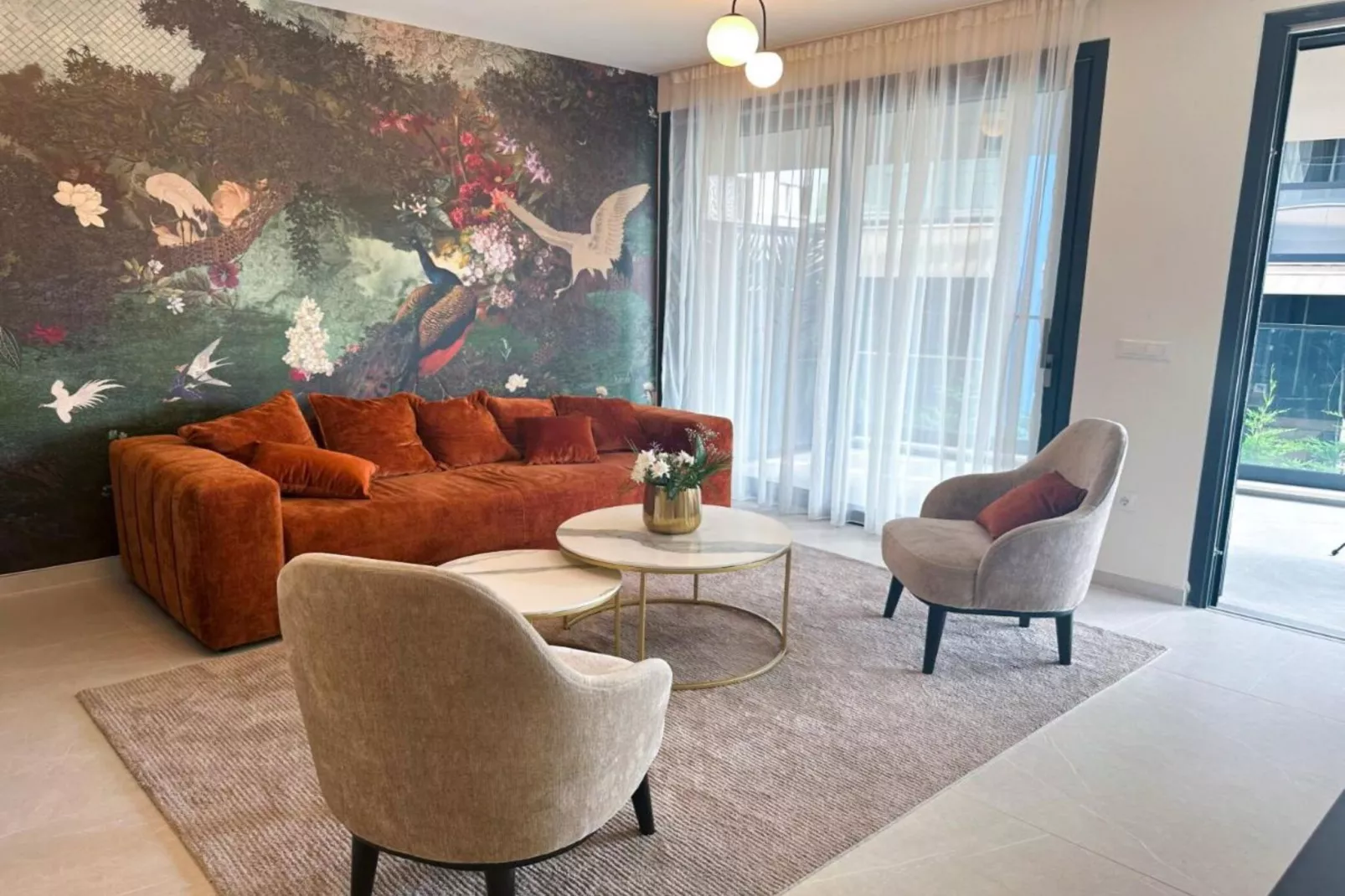 Leonarda Waterfront Residences-One-Bedroom Apartment With Terrace (The Adriatic One) -S1-Living room