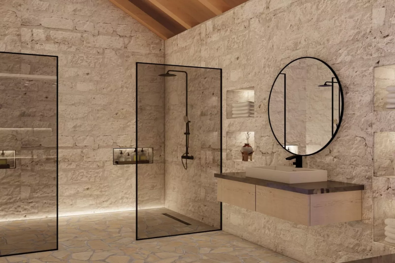 Villa Marina - Five Bedroom Villa With Pool-Salle de bain