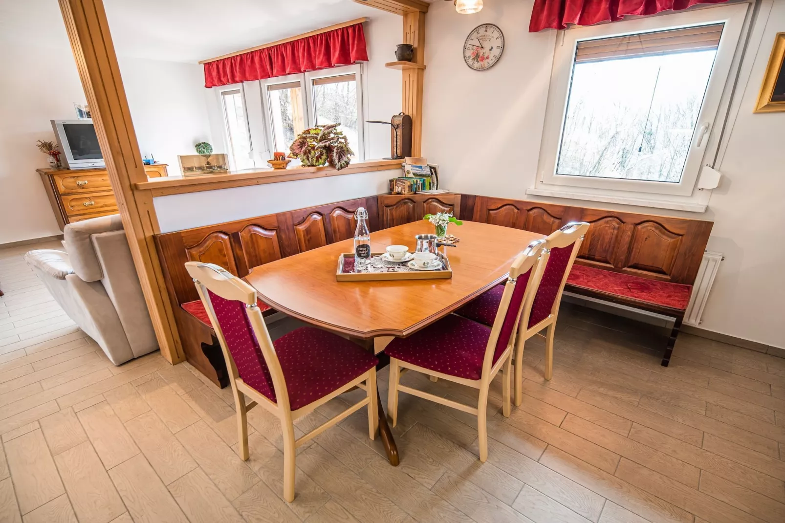 Holiday Home Slap with Sauna and BBQ - Two Bedroom Holiday Home-Dining room
