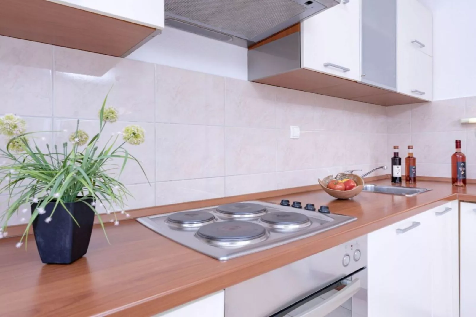 One Bedroom Luxury Apartment with Balcony and Sea View  1-Küche