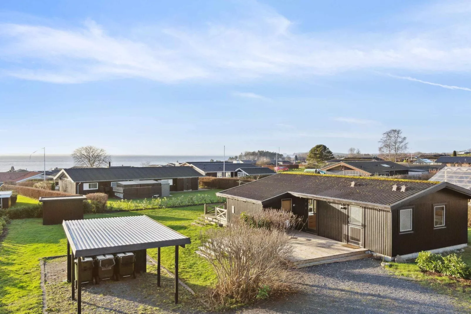 5 Sterne Ferienhaus in Rønde-Im Freien