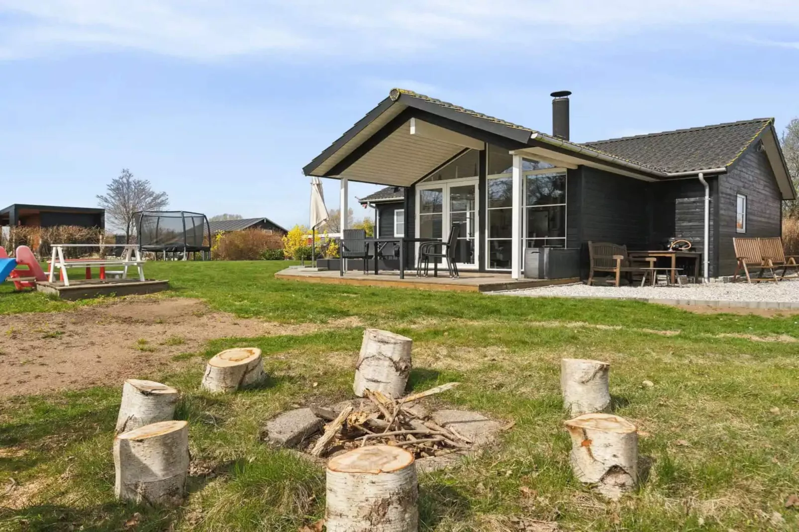 5 Sterne Ferienhaus in Børkop-Im Freien