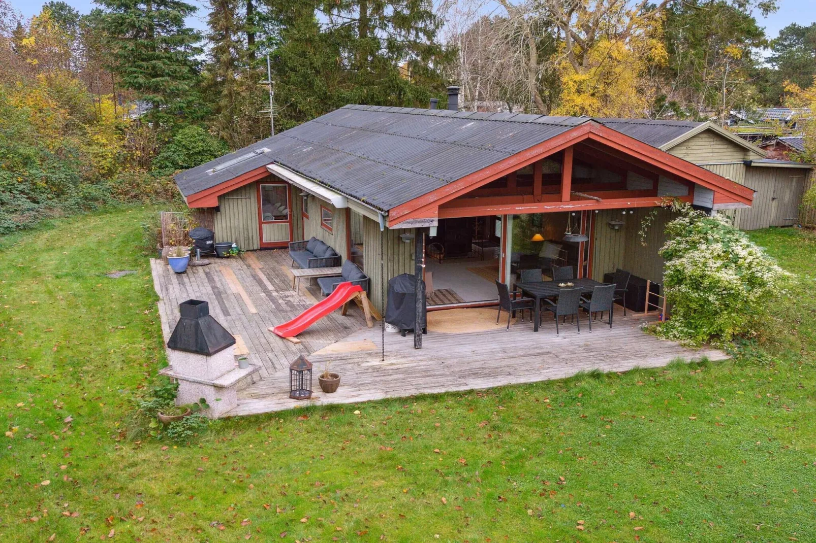 5 Sterne Ferienhaus in Nykøbing Sj-Im Freien