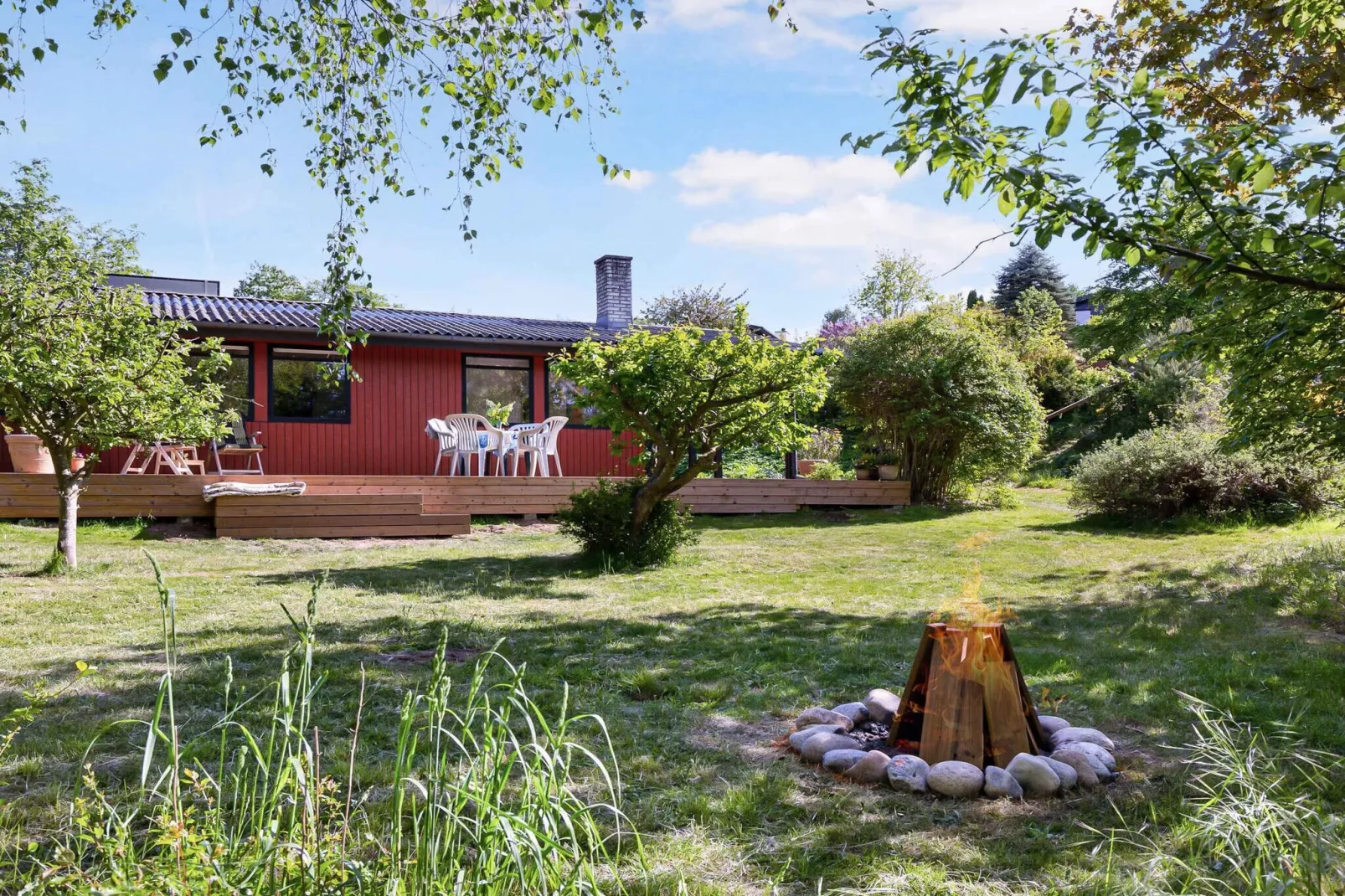 5 Sterne Ferienhaus in Asnæs-Im Freien