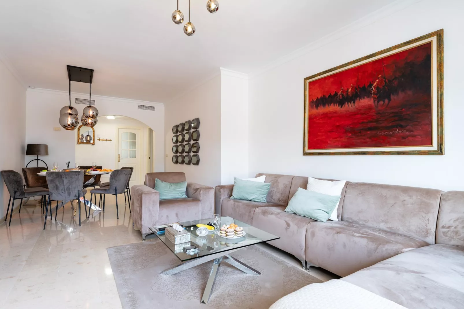 CT 366 - Faro's Silent Dream in Elviria - Marbella-Living room