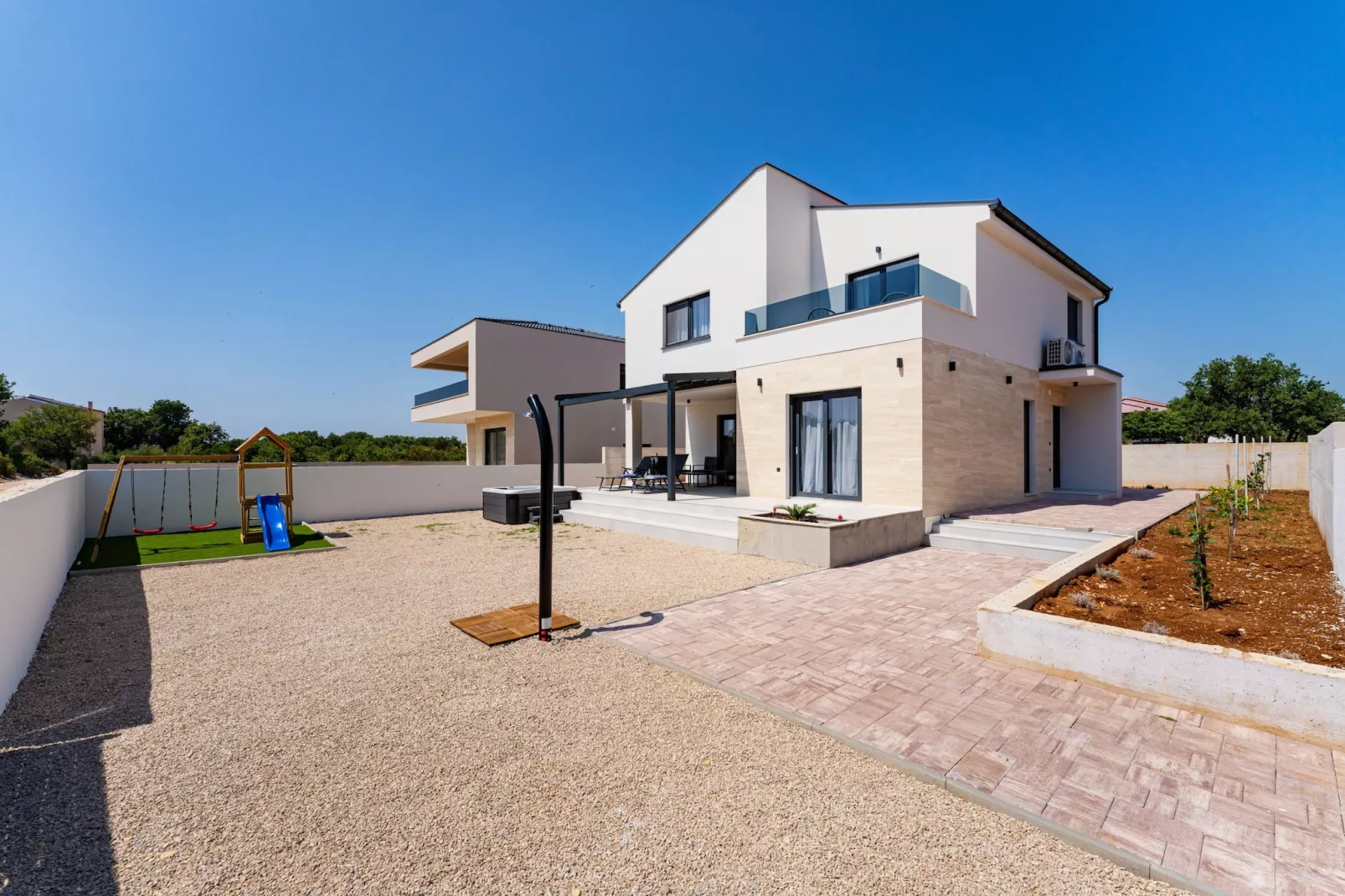 Villa Fine Touch-Außenbereich Sommer