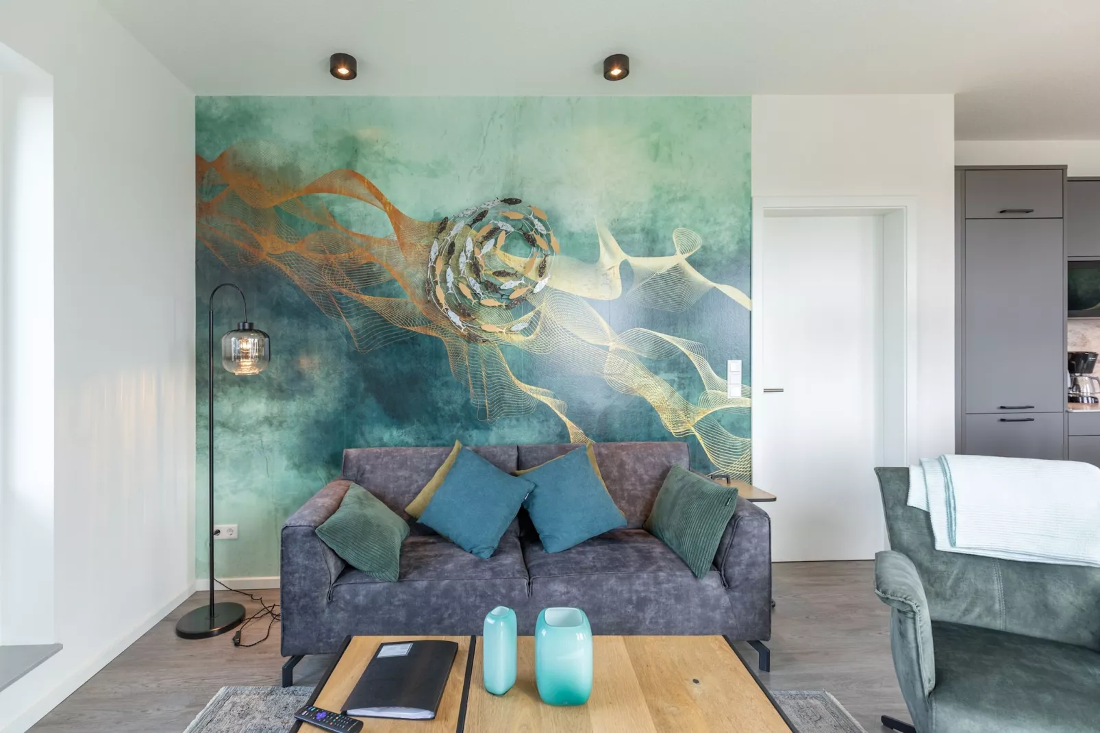 Penthouse de Luxe auf Nordstrand-Salon