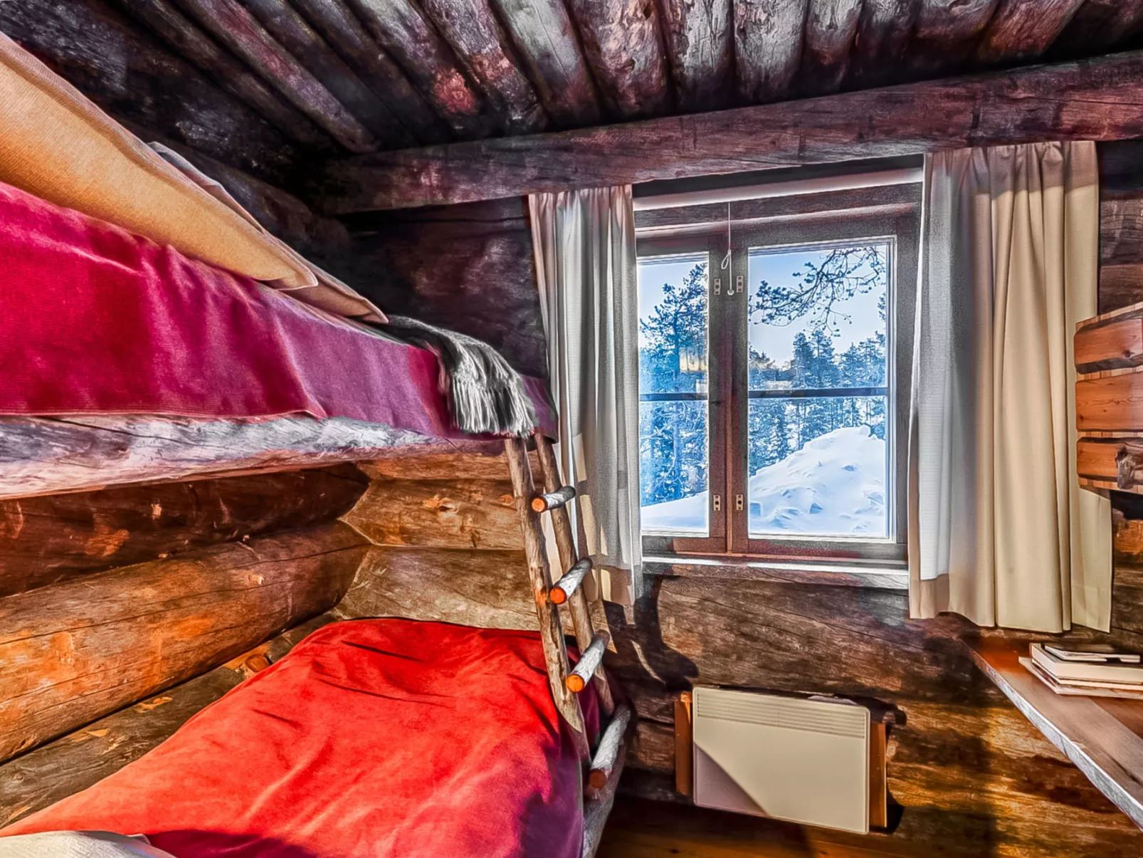 Rukan kelohuvila-Dedans