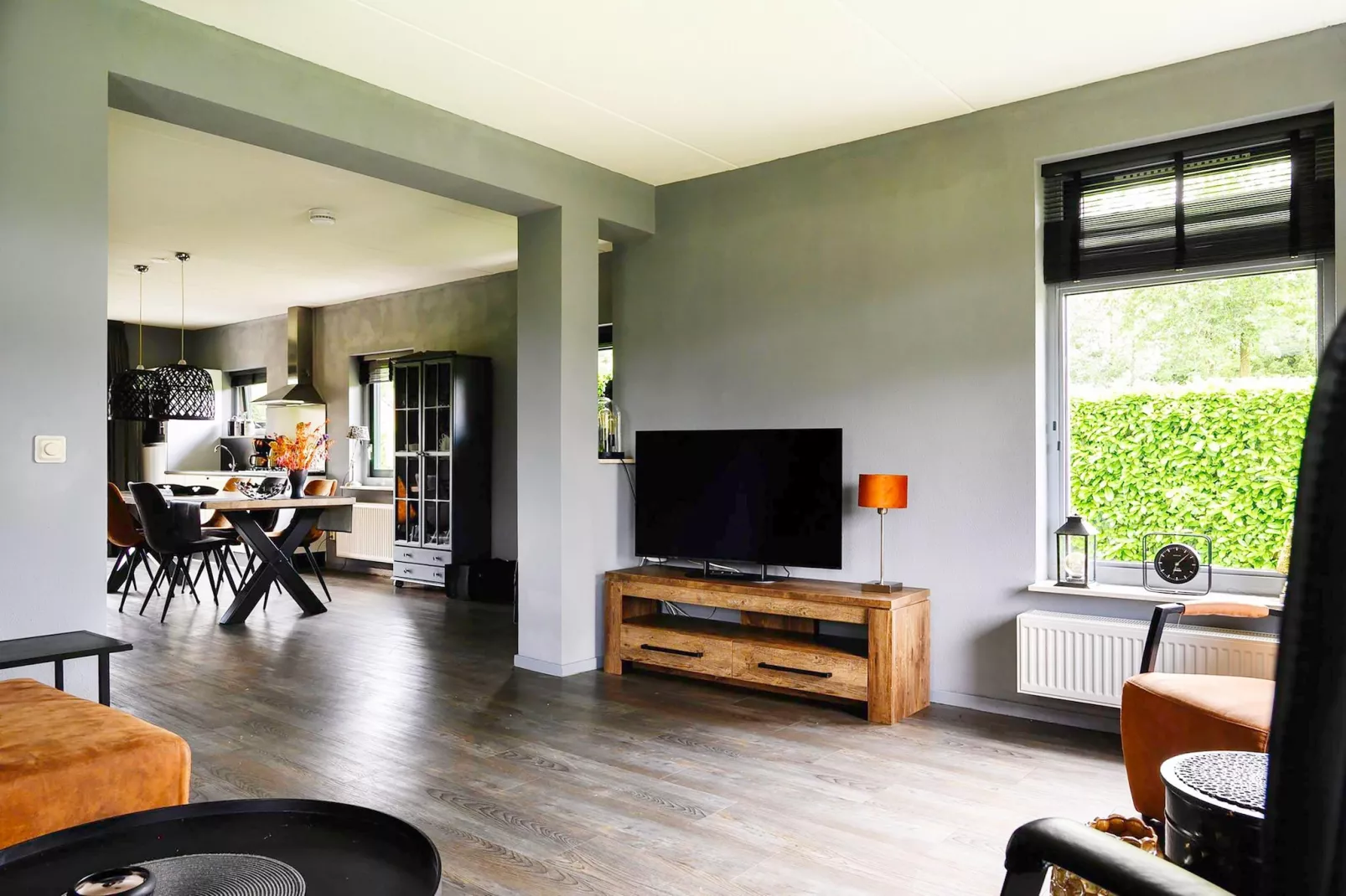 6 pers. Vosseberghuis Prestige met buitenspa-Living room