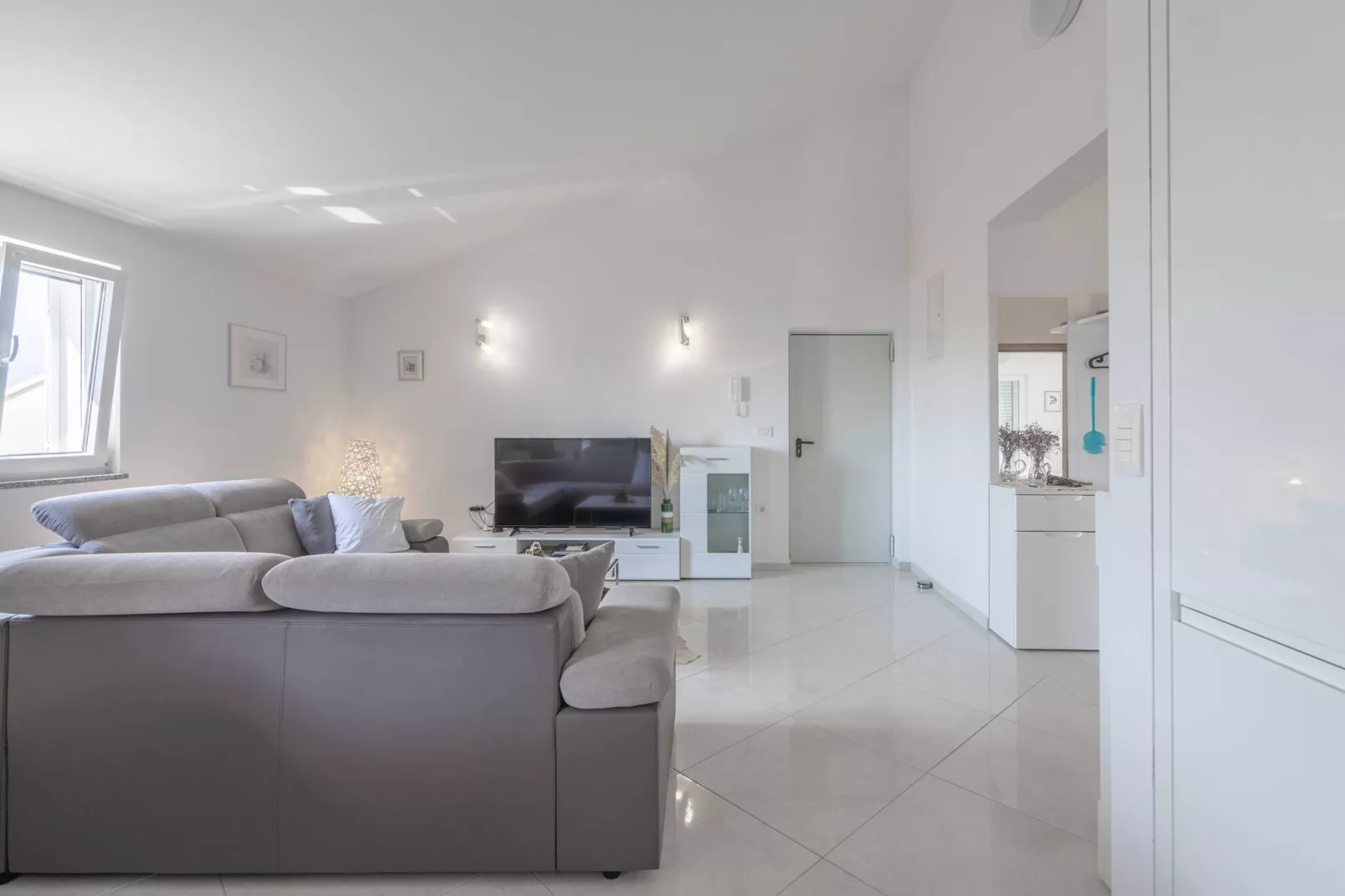 Sea view apartment Privlaka-Wohnzimmer