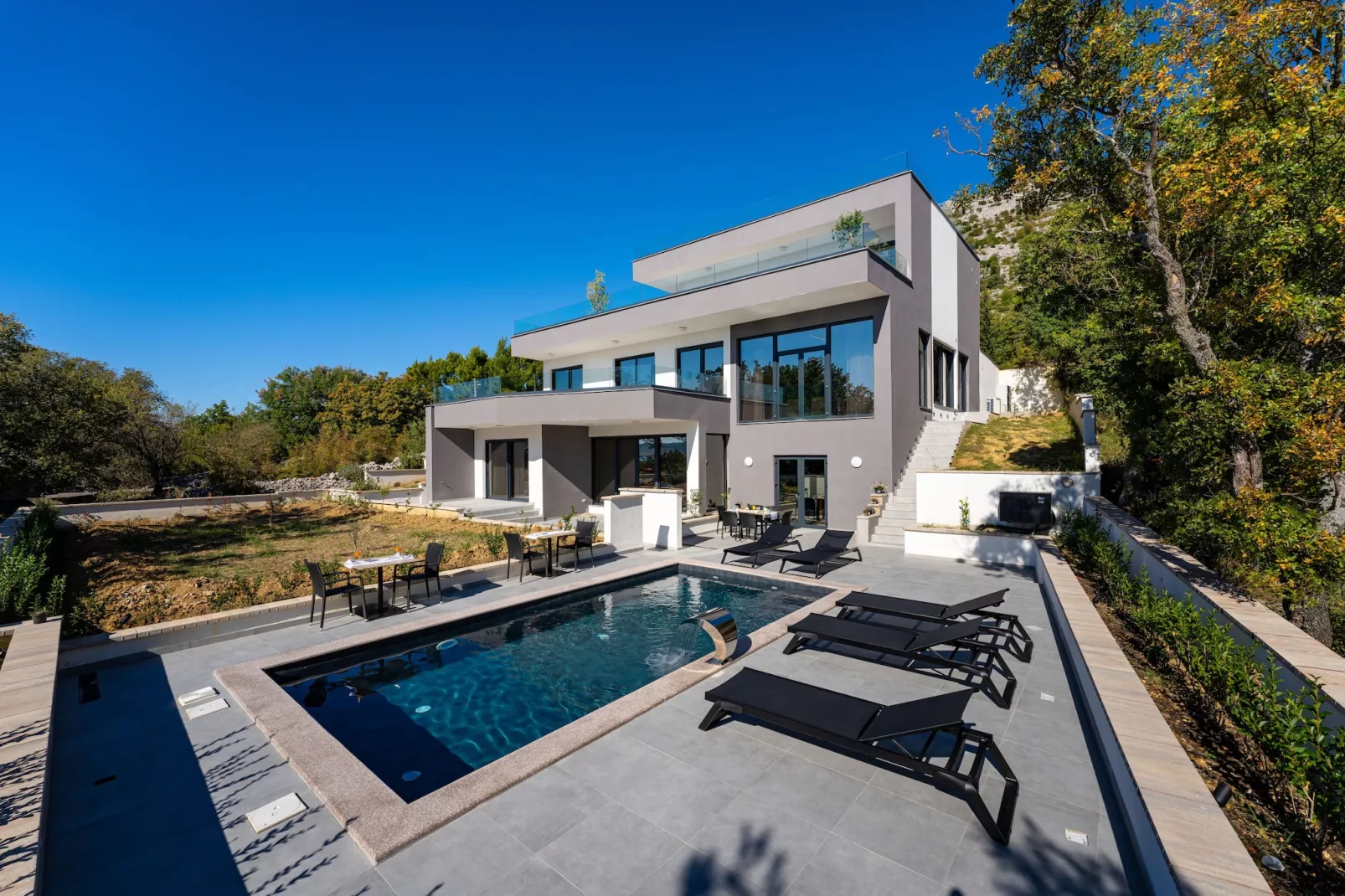 Sea view Villa Senti-Extérieur été