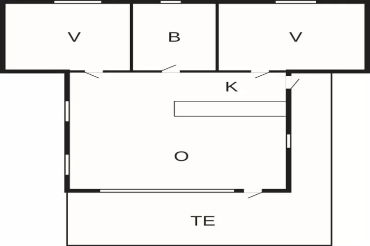 6 Personen Ferienhaus in Nibe-Grundriss