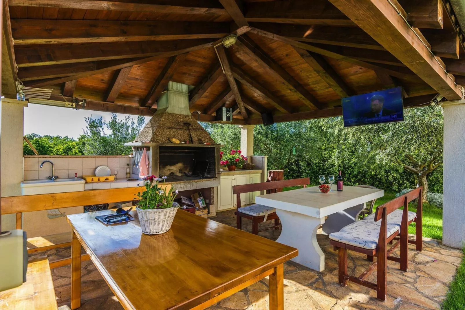 Apartments Albi, Zaton-A5, ca. 35 qm, bei Belegung mit 1-4 Personen-Esszimmer