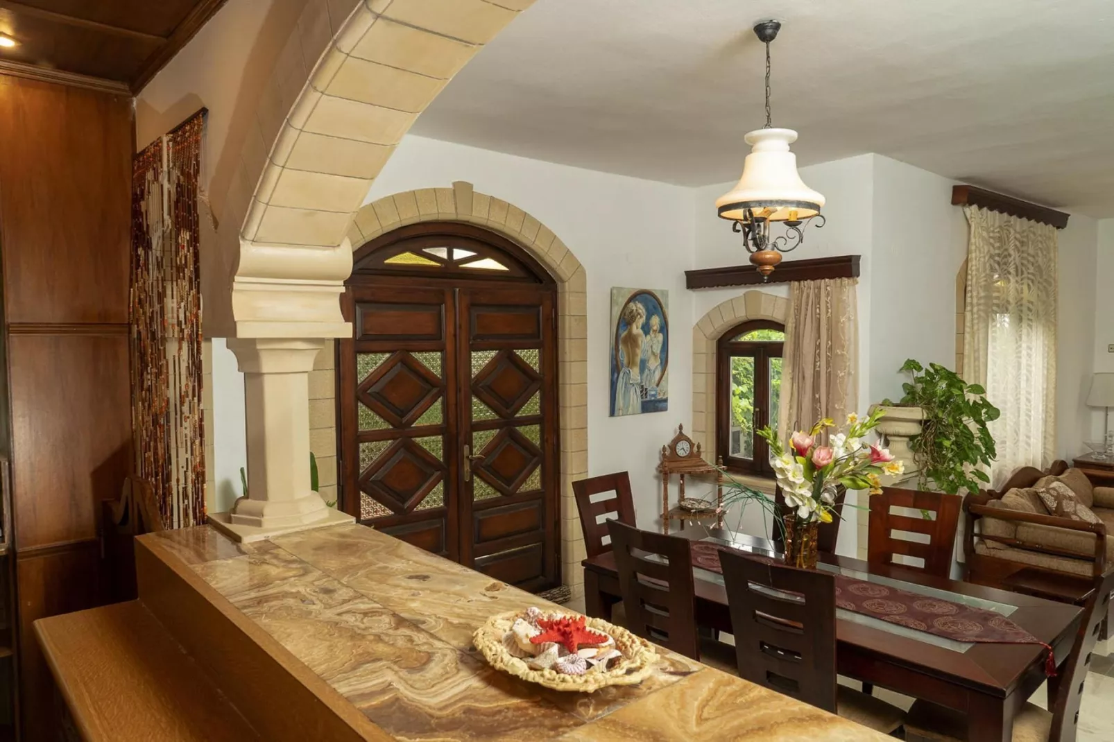 Holiday home, Stalos-Villa Giorgos-Esszimmer