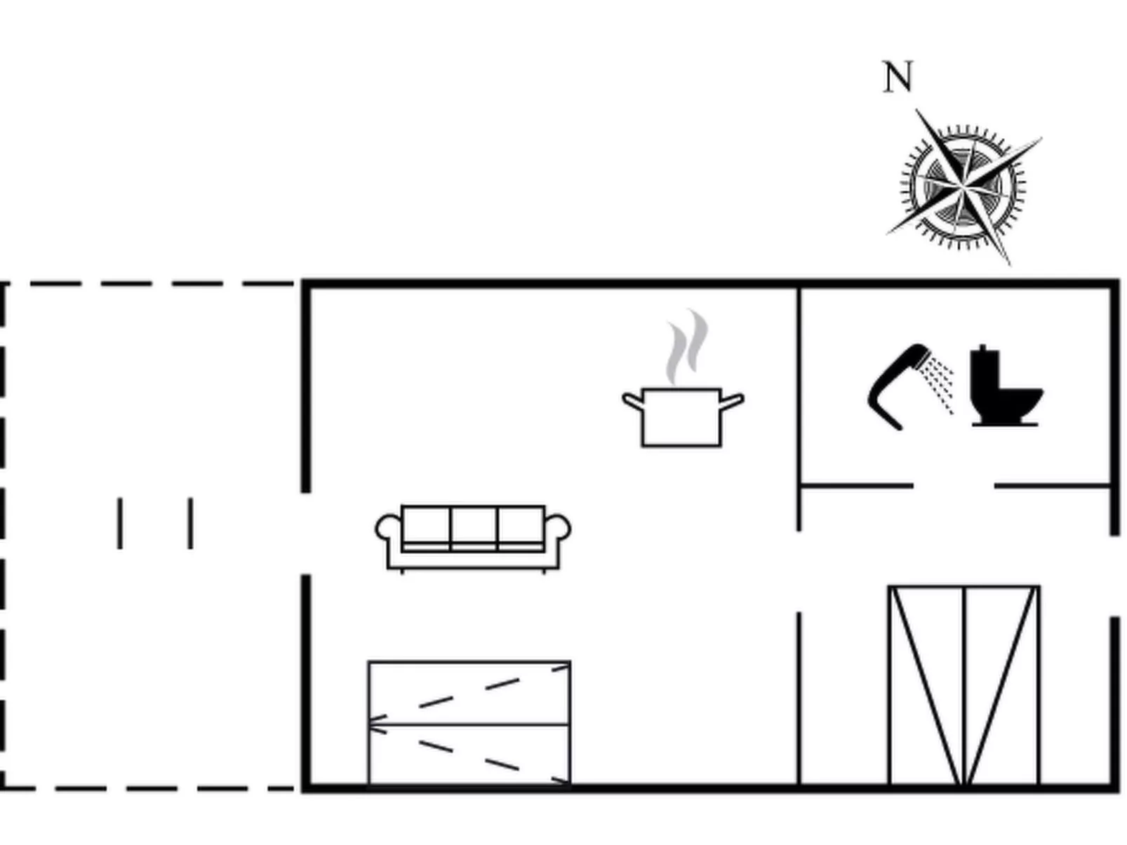 "Bertte" - 100m from the sea-Inside