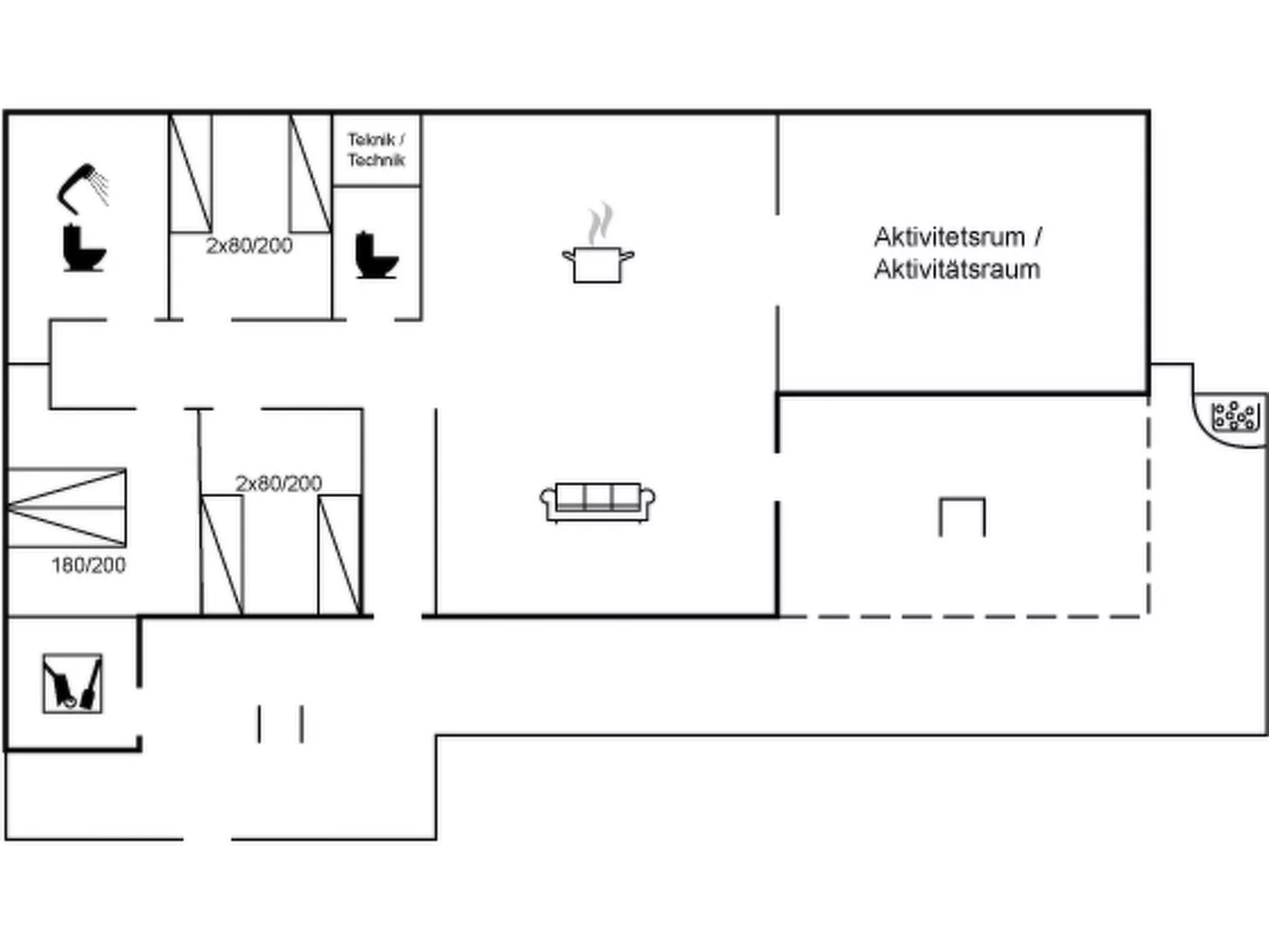 "Markku" - 400m from the sea-Inside